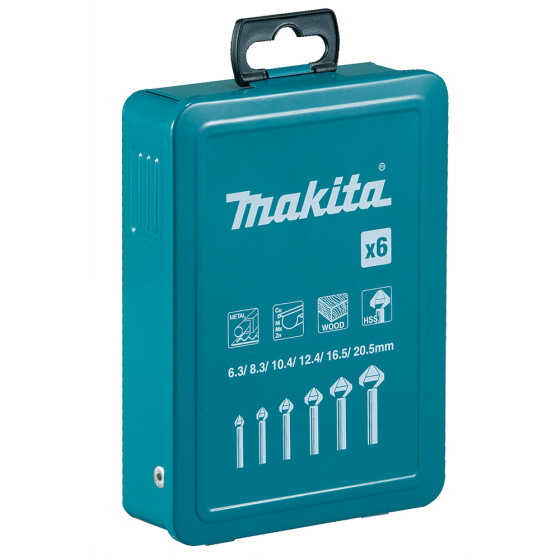 Makita HSS Kegelsenker-Set Ø 6,3-20,5mm M3, M4, M5, M6, M8, M10 D-42204