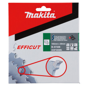 Makita EFFICUT Sägeblatt 165x20x56Z B-57336