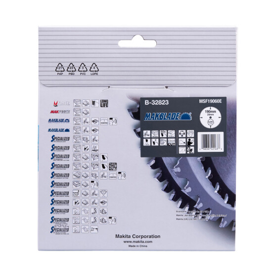 Makita MAKBLADE Sägeb. 190x20x60Z MAKBLADE Sägeb. 190x20x60Z B-32823