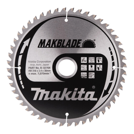 Makita MAKBLADE Sägeb. 216x30x48Z MAKBLADE Sägeb. 216x30x48Z B-32764