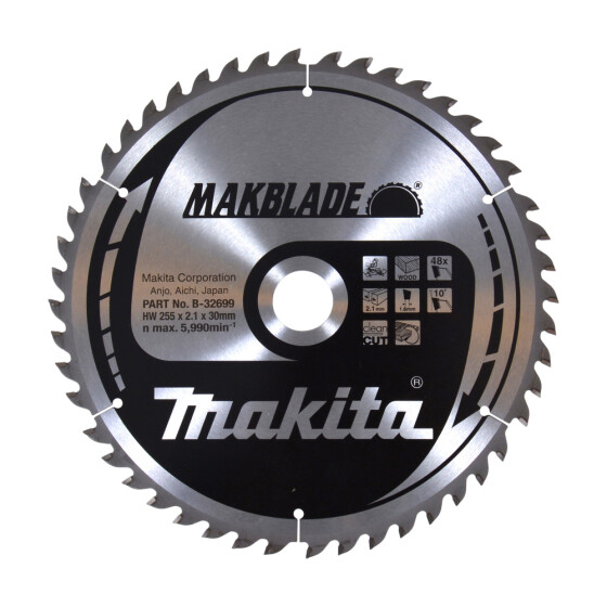 Makita MAKBLADE Sägeb. 255x30x48Z MAKBLADE Sägeb. 255x30x48Z B-32699