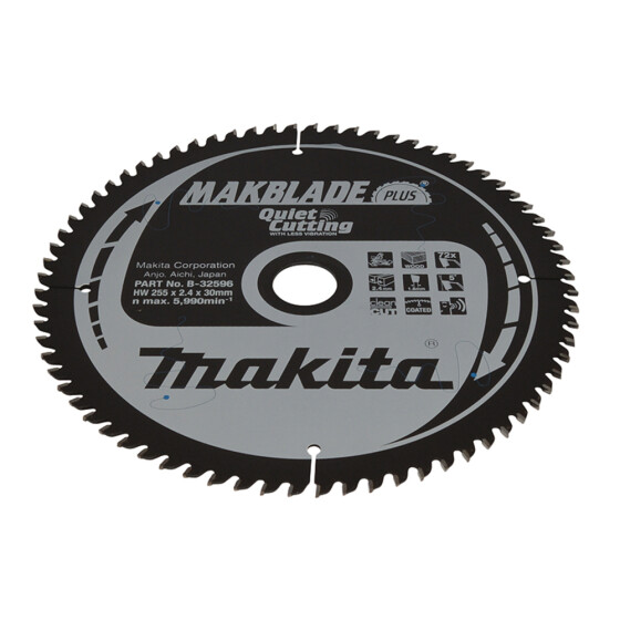 Makita MAKBLADE Sägeb. 255x30x72Z MAKBLADE Sägeb. 255x30x72Z B-32596