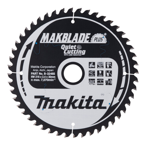 Makita MAKBLADE+ Sägeb. 216x30x48Z MAKBLADE+ Sägeb. 216x30x48Z B-32465