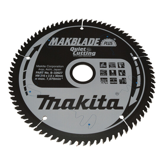 Makita MAKBLADE+ Sägeb. 216x30x80Z MAKBLADE+ Sägeb. 216x30x80Z B-32627