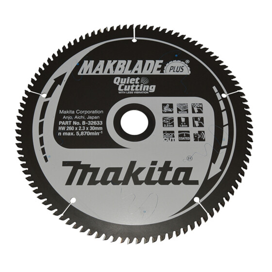 Makita MAKBLADE+ Sägeb. 260x30x100Z MAKBLADE+ Sägeb. 260x30x100Z B-32633