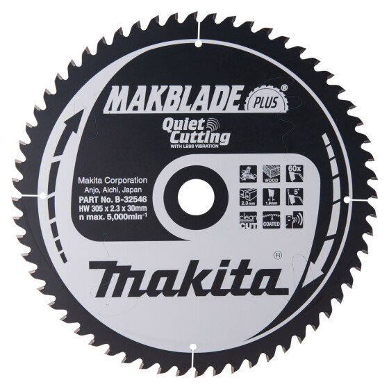 Makita MAKBLADE+ Sägeb. 305x30x60Z MAKBLADE+ Sägeb. 305x30x60Z B-32546