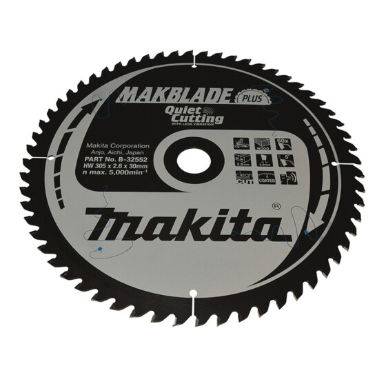 Makita MAKBLADE+ Sägeb. 305x30x60Z MAKBLADE+ Sägeb. 305x30x60Z B-32552