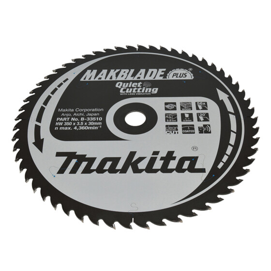 Makita MAKBLADE+ Sägeb. 350x30x56Z MAKBLADE+ Sägeb. 350x30x56Z B-33510