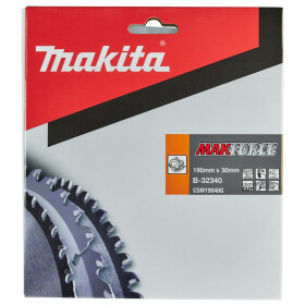 Makita Kreissägeblatt MAKFORCE 190/30 mm 40...