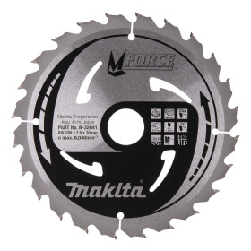 Makita Kreissägeblatt M-FORCE 190 mm 24 Zähne...