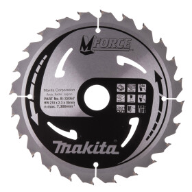 Makita Kreissägeblatt M-FORCE 210/30 mm 24...