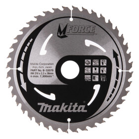 Makita Kreissägeblatt M-FORCE 210/30 mm 40...