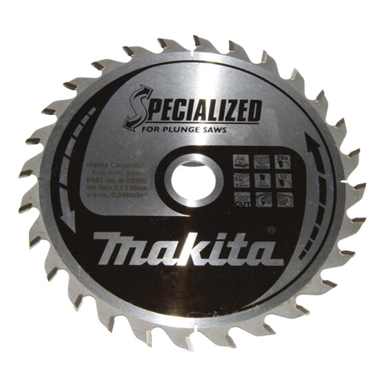 Makita SPECIALIZED Sägeb.160x20x28Z B-32982