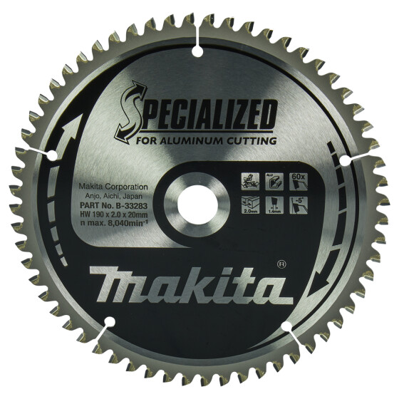 Makita SPECIALIZED Sägeb.190x20x60Z SPECIALIZED Sägeb.190x20x60Z B-33283