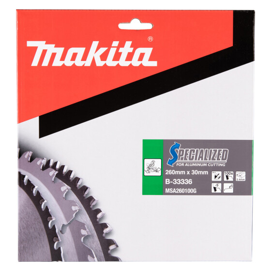 Makita SPECIALIZED Sägeb.260x30x100Z SPECIALIZED Sägeb.260x30x100Z B-33336