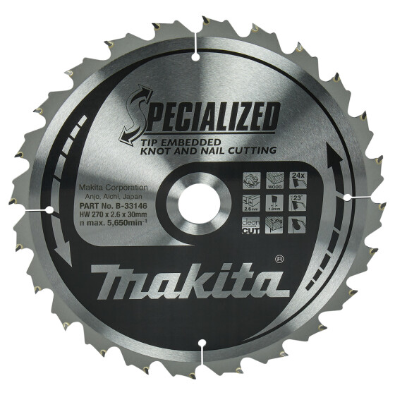 Makita SPECIALIZED Sägeb.270x30x24Z SPECIALIZED Sägeb.270x30x24Z B-33146