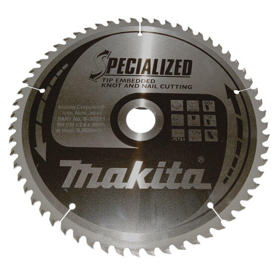 Makita SPECIALIZED Sägeb.270x30x60Z SPECIALIZED Sägeb.270x30x60Z B-33211