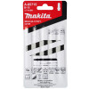 Makita Stichsägeblatt B-19 Arbeitsplatten/Kunststoff Holz/Kunststoff Stoß-Verzahnt 2,1 mm / 12 tpi Arbeitslänge: 63 mm 5 Stück A-85715