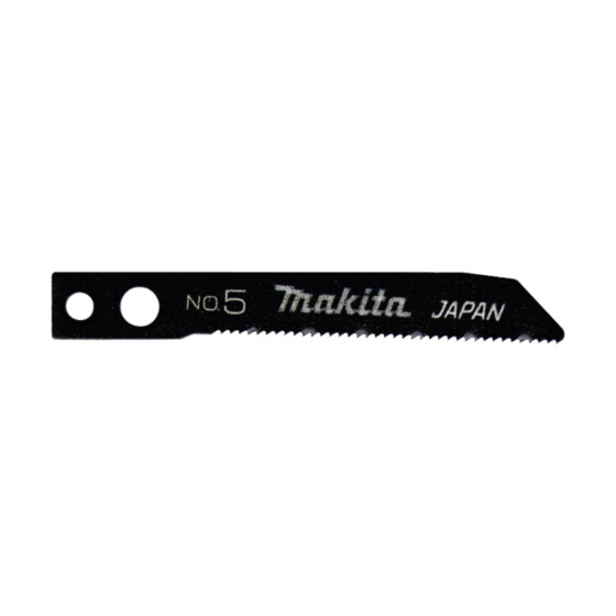 Makita Stichsägeblatt Nr.5 Metall/Kunststoff Metall/Kunststoff 1,1 mm / 24 tpi Arbeitslänge: 40 mm 5 Stück A-85905