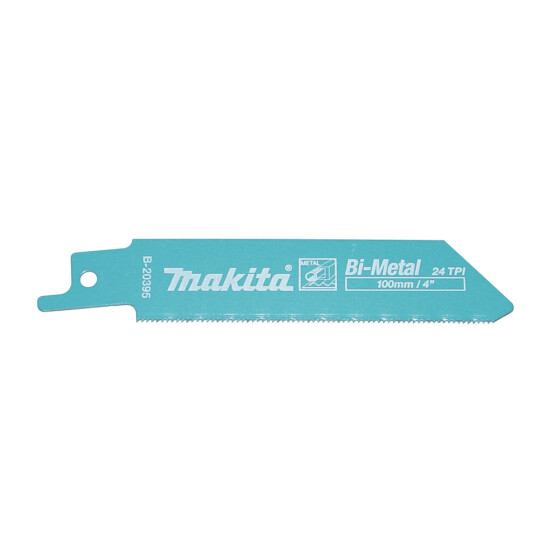 Makita Reciprosägeblatt BIM 100/24Z Metall Stahl/Edelstahl 1,0 mm / 24 tpi Arbeitslänge: 80 mm 5 Stück B-20395