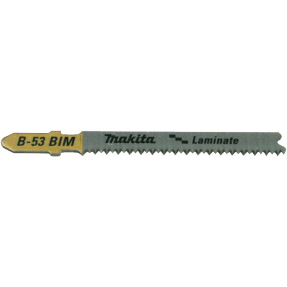 Makita Stichsägeblatt B-53 bi Laminat Spitz-Verzahnt 1,7 mm / 15 tpi Arbeitslänge: 59 mm 5 Stück B-10970