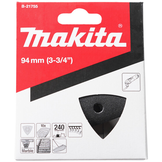 Makita Delta-Schleifpapier 10 Stück Ø 94 mm Körnung 240 B-21755