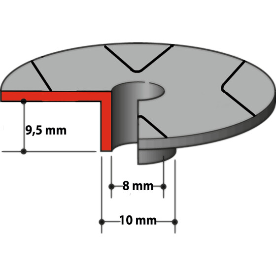 Makita Kopierhülse 10,0mm Kopierhülse 10,0mm 343577-5