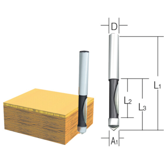 Makita Fräser Bündig 6mm D-09335