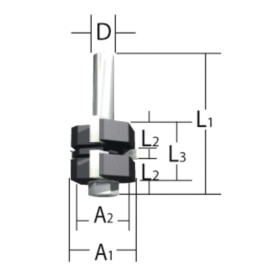 Makita Fräser Verbinden 12mm D-12027