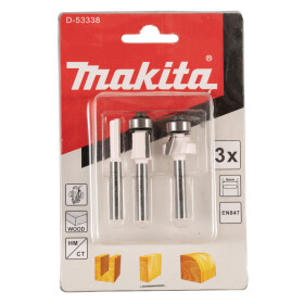 Makita Fräser-Set 3-tlg. 3-tlg. 6 mm D-53338