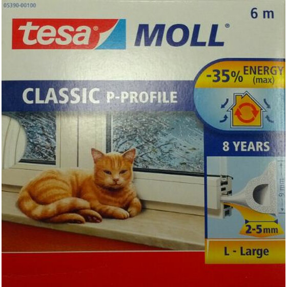 Tesa Moll P - Profil Gummidichtung a 6mtr.