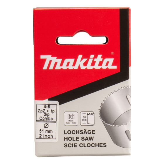 Makita HSS BiM Lochsäge Ø 51mm Schnitttiefe 38mm P-35025