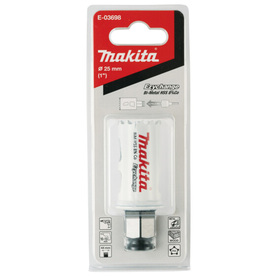 Makita EZYCHANGE HSS BiM Lochsäge Ø 25mm Schnitttiefe 44mm E-03698