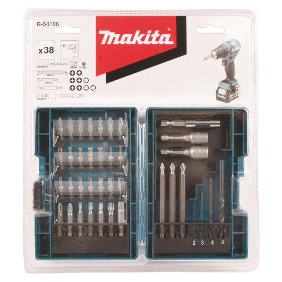 Makita Bohrer-Bit-Set 38-teilig B-54106