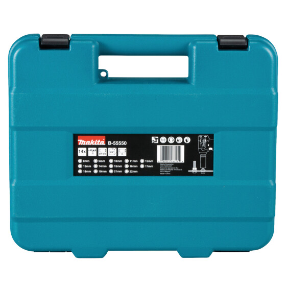 Makita Steckschlüssel-Set 14tlg. 3/8"" B-55550