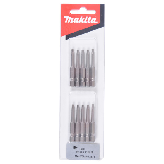 Makita Bit T15-50mm T15 50 mm 10 Stück P-72671