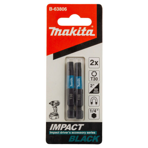 Makita Bit T30 Impact Black T30 2 Stück 50 mm B-63806