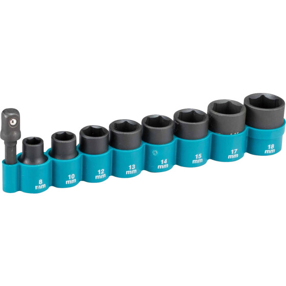 Makita Steckschlüssel-Set 9tlg. 3/8"" B-54651