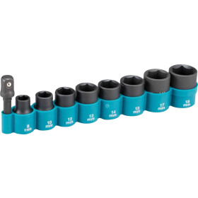 Makita Steckschlüssel-Set 9tlg. 3/8"" B-54651