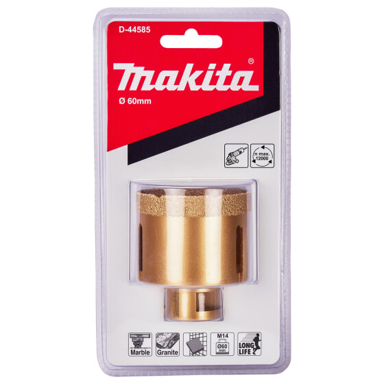 Makita Diamant-Hohlbohrkrone 60 mm Ø 60 mm M14 Trockenbohren D-44585