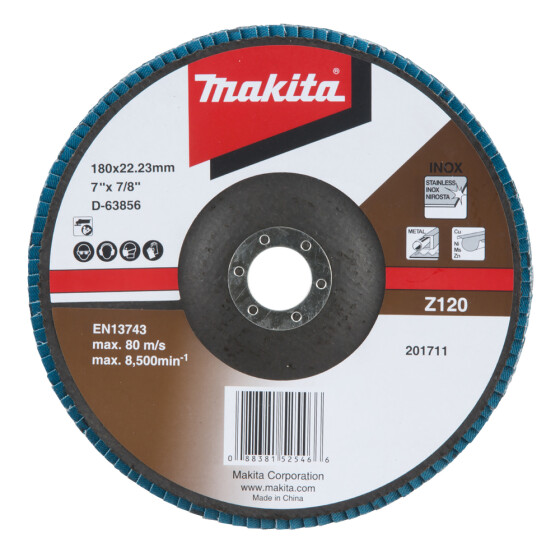 Makita Fächerscheibe Ø 180 mm Z120 abgewinkelt D-63856