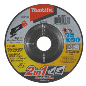 Makita Schrupp-/Trennscheibe Ø 125 mm 2,2 mm...