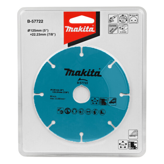 Makita Trennscheibe 125mm universal Ø 125 mm 2,0 mm K30/40 B-57722