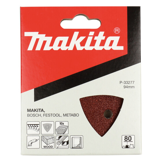 Makita Delta-Schleifpap. Klett K80 P-33277