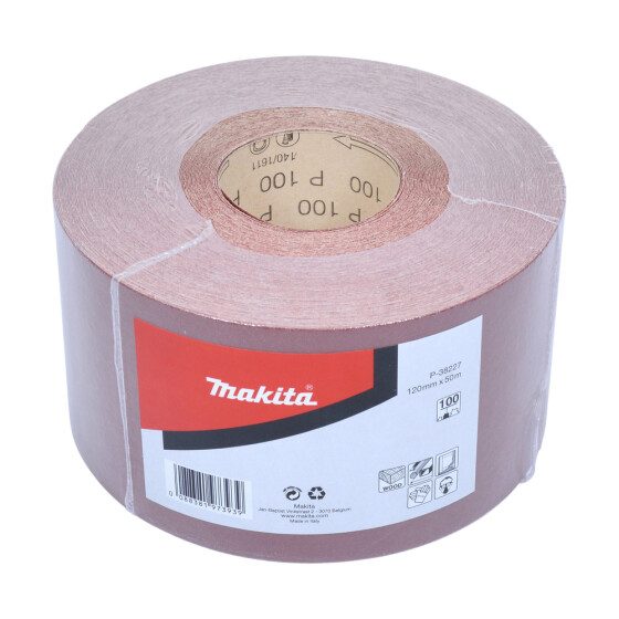 Makita Schleifpapier-Rolle 120 mm x 50 m Körnung 100 P-38227