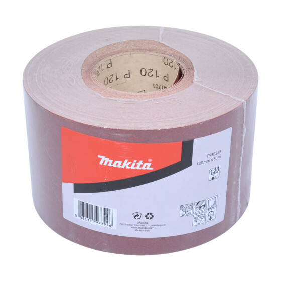 Makita Schleifpapier-Rolle 120 mm x 50 m Körnung 120 P-38233