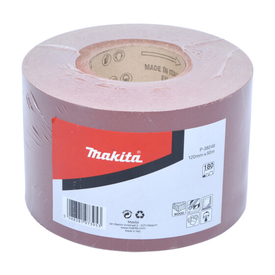 Makita Schleifpapier-Rolle 120 mm x 50 m Körnung 180 P-38249