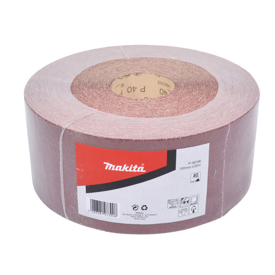 Makita Schleifpapier-Rolle 120 mm x 50 m Körnung 40 P-38196