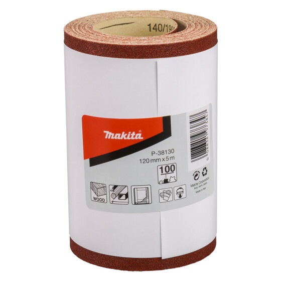 Makita Schleifpapier-Rolle 120 mm x 5 m Körnung 100 P-38130