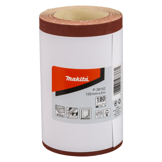 Makita Schleifpapier-Rolle 120 mm x 5 m Körnung 180 P-38152